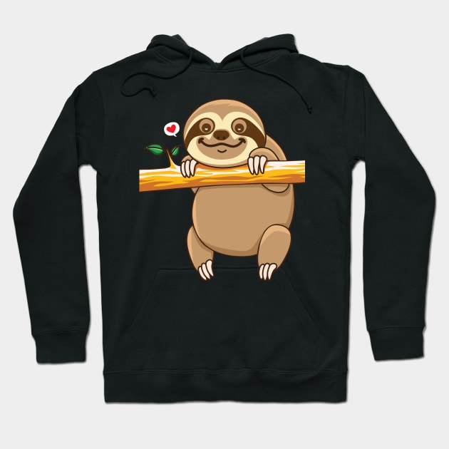 Sloth Hoodie by Plushism